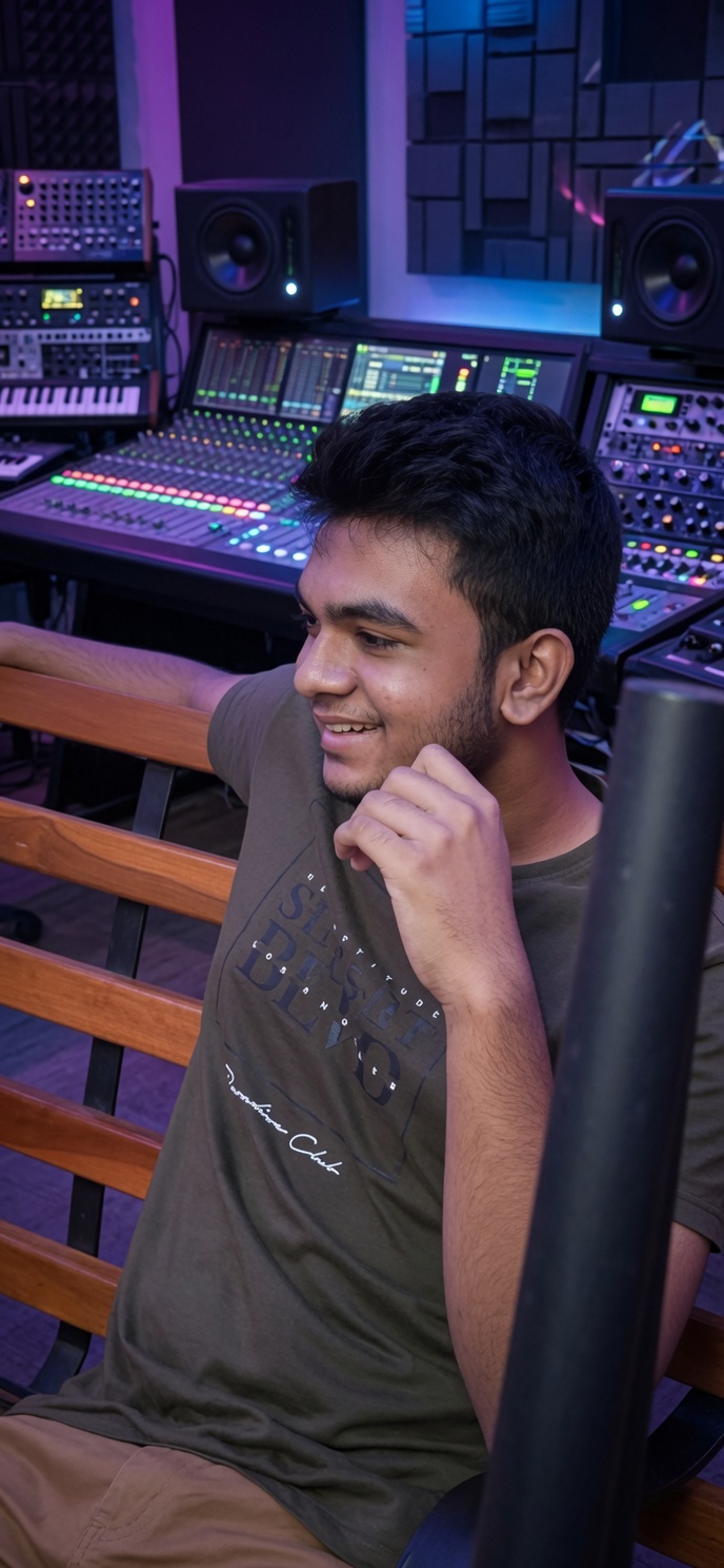 In the studio